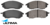 ULTIMA FRONT BRAKE PAD SET TO SUIT NISSAN MURANO Z51 QR25DE 2.5L I4 4WD ONLY