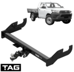 TAG HEAVY DUTY TOW BAR TO SUIT TOYOTA HILUX WORKMATE GUN112R GUN122R GUN125R GUN135R 2GD-FTV 2.4L I4