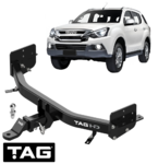 TAG HEAVY DUTY 3-PIECE TOW BAR TO SUIT ISUZU MU-X UCR UCS 4JJ1-TC 4JJ1-TCX 3.0L I4 TILL 06/2021