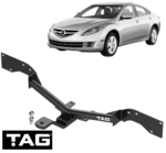 TAG STANDARD DUTY TOW BAR TO SUIT MAZDA6 GH L5-VE R2AA TURBO DIESEL 2.2L 2.5L I4
