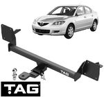 TAG STANDARD DUTY TOW BAR FOR MAZDA3 BK LF-DE LF-VE LF50 LF72 LFN7 LFN8 RF7J RF8G 2.0 I4 SEDAN ONLY