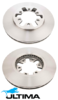 Go to product ULTIMA FRONT VENTED DISC BRAKE ROTOR SET TO SUIT NISSAN NA20 KA20DE KA24E KA24DE Z20 Z24 2.0 2.4L I4