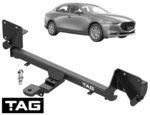 TAG STANDARD DUTY TOW BAR TO SUIT MAZDA3 BM BN PE-VPS PY-VPS LFVE PEY5 PEY7 PYY1 2.0 2.5 I4 TO 03/19