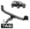 TAG HEAVY DUTY TOW BAR TO SUIT VOLKSWAGEN TOUAREG 7L 7L6 7L7 7LA AXQ 4.2L V8
