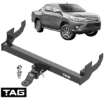 TAG HEAVY DUTY TOW BAR TO SUIT TOYOTA HILUX KUN15R KUN16R KUN25R KUN26R 1KD-FTV 2KD-FTV 2.5L 3.0L I4