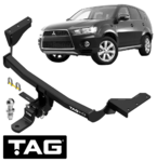 TAG HEAVY DUTY TOW BAR TO SUIT MITSUBISHI OUTLANDER ZG ZH 6B31 3.0L V6 FROM 11/2006