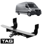 TAG HEAVY DUTY 3-PIECE DESIGN TOW BAR FOR MERCEDES BENZ SPRINTER 319CDI OM642.899 3.0L V6 VAN ONLY