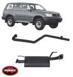 REDBACK PERF. EXHAUST SYSTEM FOR TOYOTA LANDCRUISER FZJ105R HZJ105R 1FZ-FE 1HZ 4.2 4.5 I6 WAGON ONLY