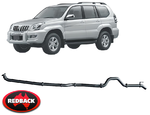 REDBACK EXTREME DUTY EXHAUST SYSTEM TO SUIT TOYOTA PRADO KZJ120R 1KZ-TE TURBO DIESEL 3.0L I4