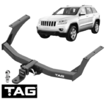 TAG HEAVY DUTY TOW BAR TO SUIT JEEP CHEROKEE KK ENS TURBO DIESEL 2.8L I4