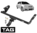TAG STANDARD DUTY TOW BAR TO SUIT TOYOTA COROLLA ZZE122R 1ZZ-FE 1.8L I4 HATCHBACK ONLY