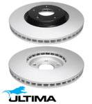 ULTIMA FRONT VENTED DISC BRAKE ROTOR SET TO SUIT NISSAN MR20DE R9M K9K Diesel 1.5L 1.6L 2.0L I4