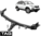 TAG HEAVY DUTY TOW BAR TO SUIT KIA SORENTO XM D4HB TURBO DIESEL 2.2L I4 FROM 10/2009