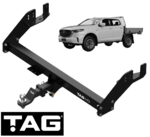 TAG HEAVY DUTY EXTENDED 3-PIECE DESIGN TOW BAR FOR MAZDA BT-50 B30 4JJ3-TCX 3.0L I4 TRAYBACK ONLY