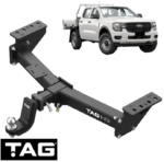 TAG HEAVY DUTY 3-PIECE DESIGN TOW BAR TO SUIT VOLKSWAGEN AMAROK NF DXWA 3.0L V6 CAB CHASSIS ONLY