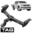 TAG HEAVY DUTY 3-PIECE DESIGN TOW BAR TO SUIT VOLKSWAGEN AMAROK NF DXWA 3.0L V6 CAB CHASSIS ONLY