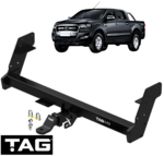 TAG HEAVY DUTY 3-PIECE DESIGN TOW BAR TO SUIT FORD RANGER PX1 PX DPAT P4AT 2.2L 2.5L I4 UTE ONLY