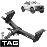 TAG HEAVY DUTY TOW BAR TO SUIT FORD RANGER PY T6.2 P02S YN2S TWIN TURBO DIESEL 2.0L I4 UTE ONLY
