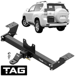 TAG HEAVY DUTY 3-PIECE DESIGN TOW BAR TO SUIT TOYOTA PRADO GRJ120R GRJ150R 1GR-FE 4.0L V6