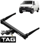 TAG HD 3-PIECE DESIGN TOW BAR FOR VOLKSWAGEN TRANSPORTER 7EB 7EJ 7HB 7HJ 7EA AXD AXE BPC BNZ 2.5L I5