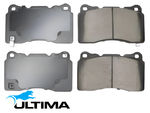 ULTIMA FRONT CERAMIC BRAKE PADS TO SUIT MITSUBISHI LANCER CE CP CT CY CZ 4G63T 2.0 I4 BREMBO CALIPER
