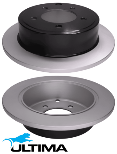 ULTIMA REAR SOLID DISC BRAKE ROTOR SET TO SUIT MITSUBISHI LANCER CJ CF 4B11 2.0L I4