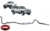 EXTREME DUTY EXHAUST SYSTEM WITH RESONATOR FOR NISSAN PATROL GR Y61 ZD30DDTI 3.0 I4 CAB CHASSIS ONLY
