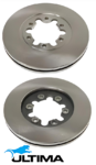 ULTIMA FRONT VENTED DISC BRAKE ROTORS FOR MAZDA BONGO FRIENDEE SG5W J5-D 2.5L V6 FOR 1.5L TON MODELS