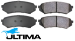 ULTIMA REAR BRAKE PAD SET TO SUIT TOYOTA LANDCRUISER HDJ100R 1HD-FTE TURBO DIESEL 4.2L I6