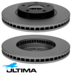ULTIMA FRONT VENTED DISC BRAKE ROTOR SET TO SUIT NISSAN ELGRAND E51 E52 VQ35DE 3.5L V6