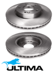 ULTIMA FRONT VENTED DISC BRAKE ROTOR SET TO SUIT HYUNDAI TIBURON GK G6BA 2.7L V6