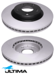 ULTIMA FRONT VENTED DISC BRAKE ROTOR SET TO SUIT MAZDA3 BP PY-VPS HFY1 2.0L 2.5L I4