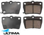 ULTIMA REAR BRAKE PAD SET TO SUIT TOYOTA RAV4 SXA11R 3S-FE 2.0L I4 TILL 04/2000