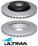 ULTIMA FRONT VENTED DISC BRAKE ROTOR SET TO SUIT NISSAN HR15DE HR16DE MR16DDT TURBO 1.5L 1.6L I4
