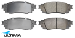 ULTIMA REAR BRAKE PAD SET TO SUIT TOYOTA CAMRY GSV70R 2GR-FKS 3.5L V6