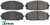 ULTIMA FRONT BRAKE PAD SET TO SUIT TOYOTA HIACE LH117R LH119R LH123R LH125R LH129R 3L 2.8L I4