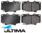 ULTIMA FRONT BRAKE PAD SET TO SUIT TOYOTA LANDCRUISER FJ80R FZJ80R 3F-E 3F 1FZ-FE 4.0L 4.5L I6