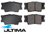 ULTIMA REAR BRAKE PAD SET TO SUIT TOYOTA 2AZ-FXE 2AR-FXE 2AZ-FE 2AR-FE 2.4L 2.5L I4