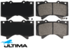 ULTIMA FRONT BRAKE PAD SET TO SUIT TOYOTA 2UZ-FE 1UR-FE 3UR-FE 3UR-FBE 1VD-FTV 4.5L 4.6L 4.7 5.7L V8