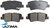 ULTIMA REAR BRAKE PAD SET TO SUIT KIA SPORTAGE QL G4KJ G4NA 2.0L 2.4L I4 EXCEPT PM81C CHASSIS