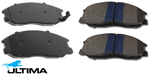 ULTIMA FRONT CERAMIC BRAKE PAD SET TO SUIT HYUNDAI SANTA FE SM G4JS 2.4L I4 4WD ONLY