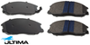 ULTIMA FRONT CERAMIC BRAKE PAD SET TO SUIT HYUNDAI SANTA FE SM G4JS 2.4L I4 4WD ONLY