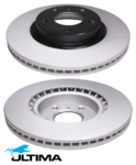 ULTIMA FRONT VENTED DISC BRAKE ROTOR SET TO SUIT NISSAN VQ25DD VQ25DE VQ25DET TURBO 2.5L V6