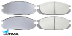 ULTIMA REAR CERAMIC BRAKE PAD SET TO SUIT FORD MAVERICK DA TB42 TD42 DIESEL 4.2L I6 TILL 01/1991