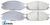 ULTIMA REAR CERAMIC BRAKE PAD SET TO SUIT FORD MAVERICK DA TB42 TD42 DIESEL 4.2L I6 TILL 01/1991