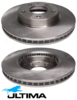 ULTIMA FRONT VENTED DISC BRAKE ROTORS FOR MAZDA PE-VPR P5-VPS S5-DPTS 1.8D 1.5L 1.8L 2.0 2.2 2.5 I4