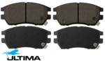 ULTIMA REAR CERAMIC BRAKE PADS TO SUIT MITSUBISHI PAJERO V34 4D56T TURBO DIESEL 2.5L I4 FROM 12/1991