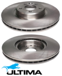 ULTIMA FRONT VENTED DISC BRAKE ROTOR SET TO SUIT FORD M8MA M9MA JQMA JTMA TURBO DIESEL 1.5L 1.6L I4
