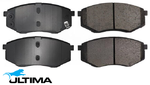 ULTIMA FRONT BRAKE PAD SET TO SUIT HYUNDAI TUCSON JM G4GC 2.0L I4 CHASSIS JN81B FWD ONLY