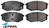 ULTIMA FRONT BRAKE PAD SET TO SUIT HYUNDAI TUCSON JM G4GC 2.0L I4 CHASSIS JN81B FWD ONLY
